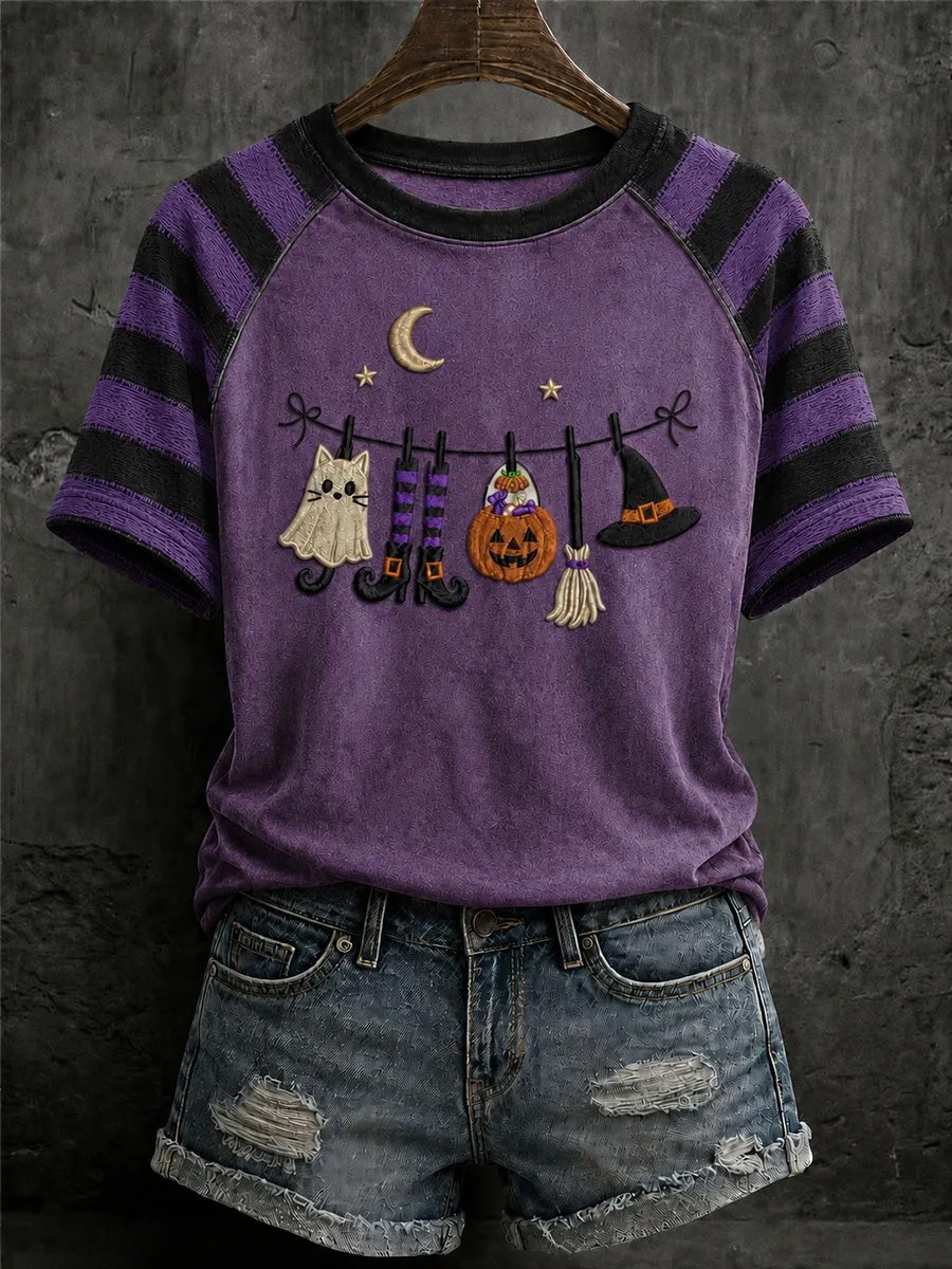 Women's Halloween Print T-Shirt