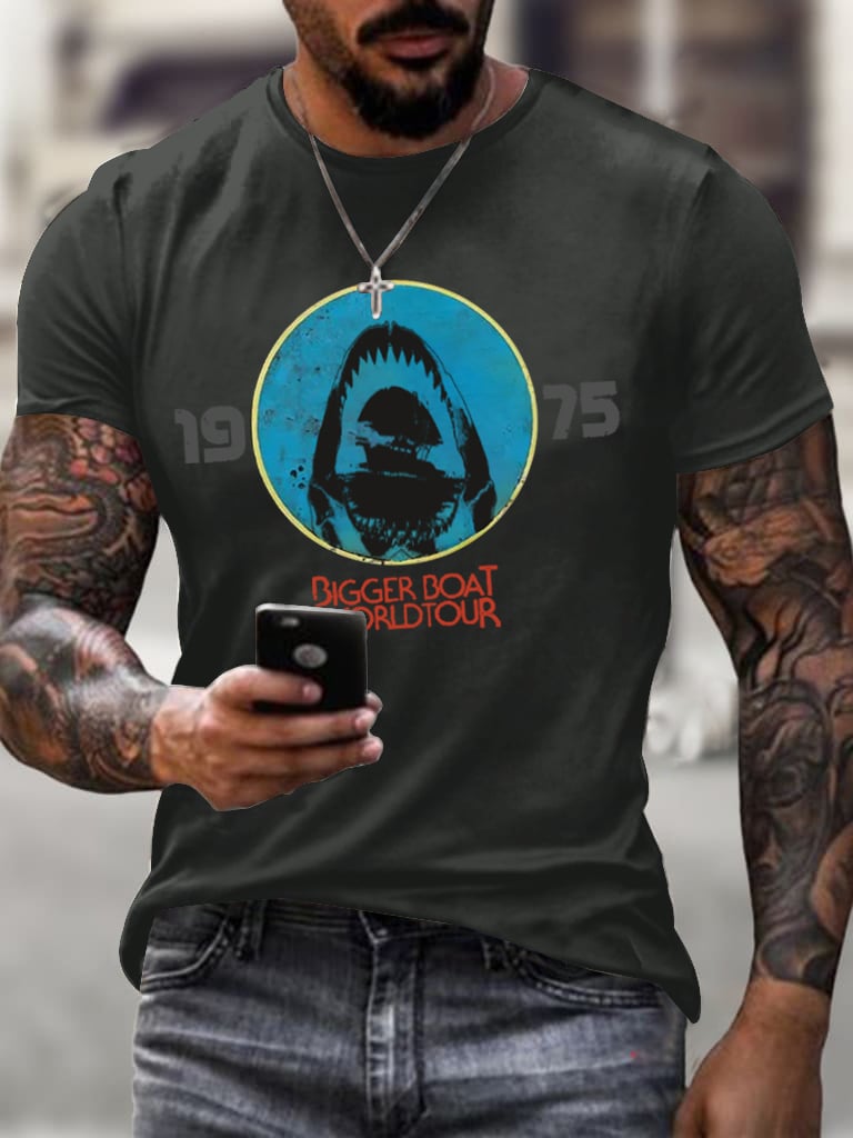 Men's  Bigger Boat   TV Series Print T-Shirt