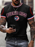 Men's Baseball Print T-Shirt
