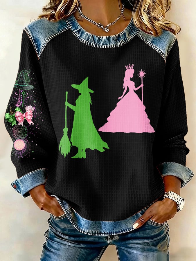Women's For Good Patchwork Casual Sweatshirt