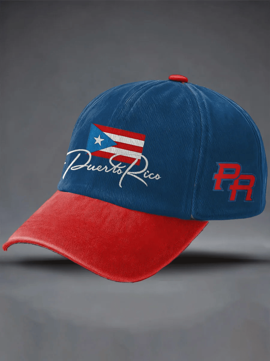 Unisex Puerto Rico Print Casual Hat