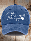Texas Stronger Than The Storm Printed Hat