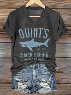 Women's Amity Island 1975 Printed Short-Sleeved T-Shirt