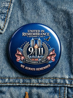 9/11 Memorial Printed Brooch