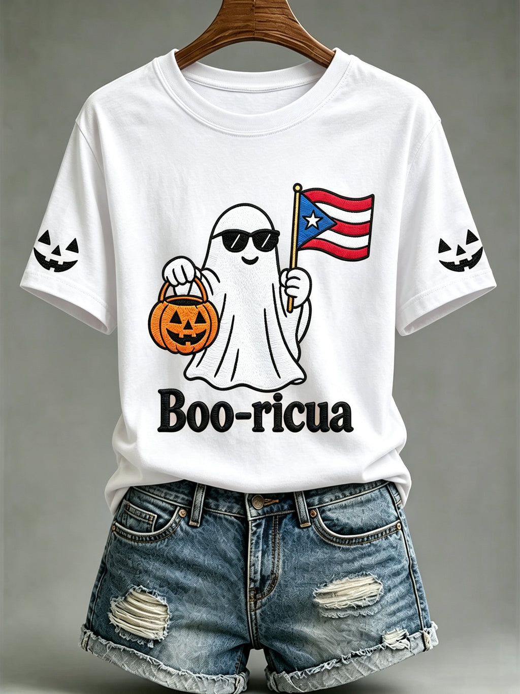 Women's Halloween In Puerto Rico Print T-Shirt