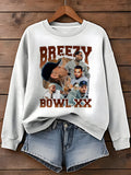 Breezy Bowl XX Concert Png Spliced Printed Sweatshirt