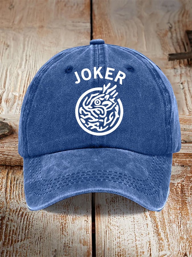 Men's and women's mahjong print hats