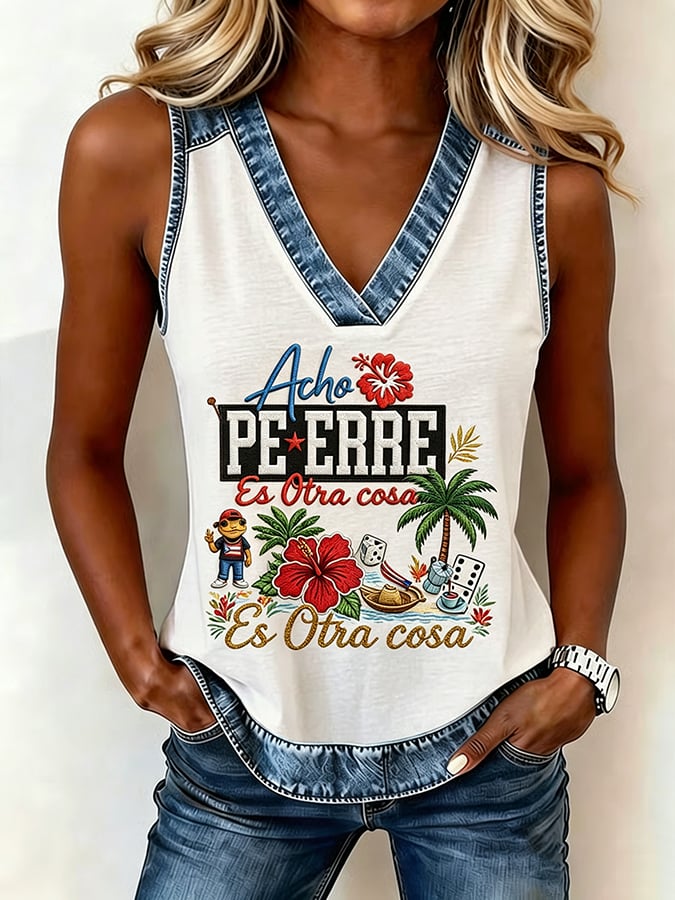 Women's Puerto Rico Printed Top