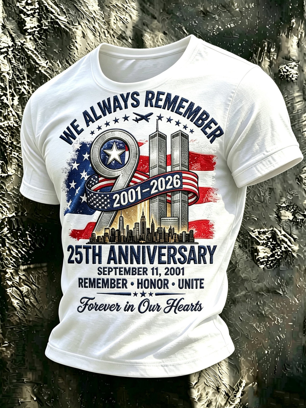 Men's 9/11 Memorial Graphic Top
