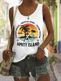 Women's Amity Island Vacation Printed Vest