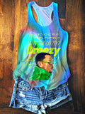 Breezy Bowl Singer Print Tank Top