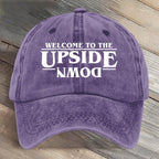 Welcome To The Upside Down Hawkins Indiana National Park Art Printed Cap