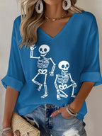 Women's Terrible Shirt Football print waffle T-shirt