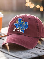Unisex Texas Strong Bluebonnet Print Baseball Cap
