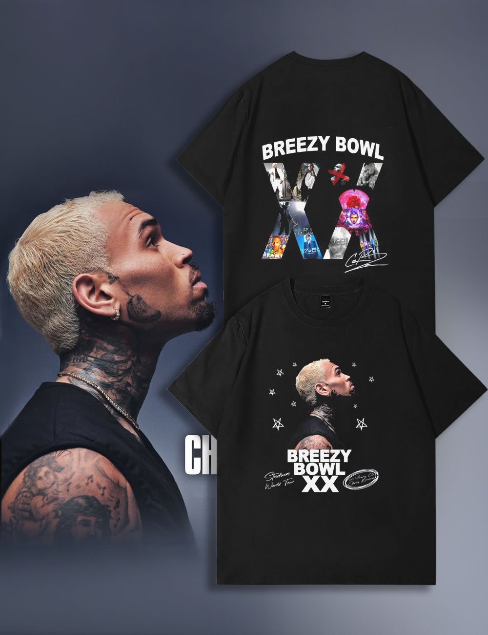 Breezy Bowl XX 2025 Vintage Tour Tee Music T-Shirt
