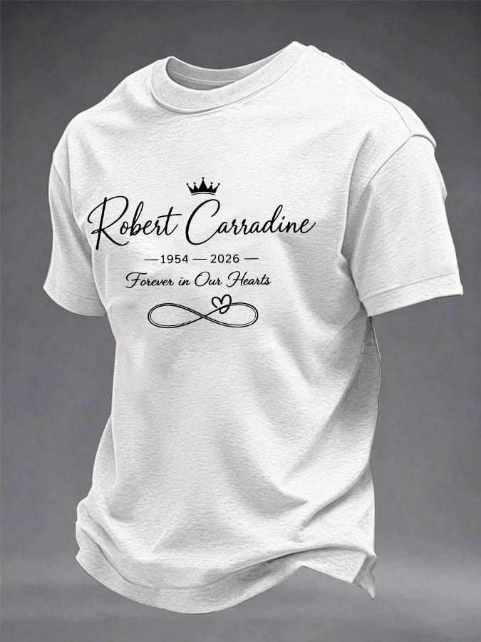 Men's In Loving Memory Actor Printed Casual T-shirt