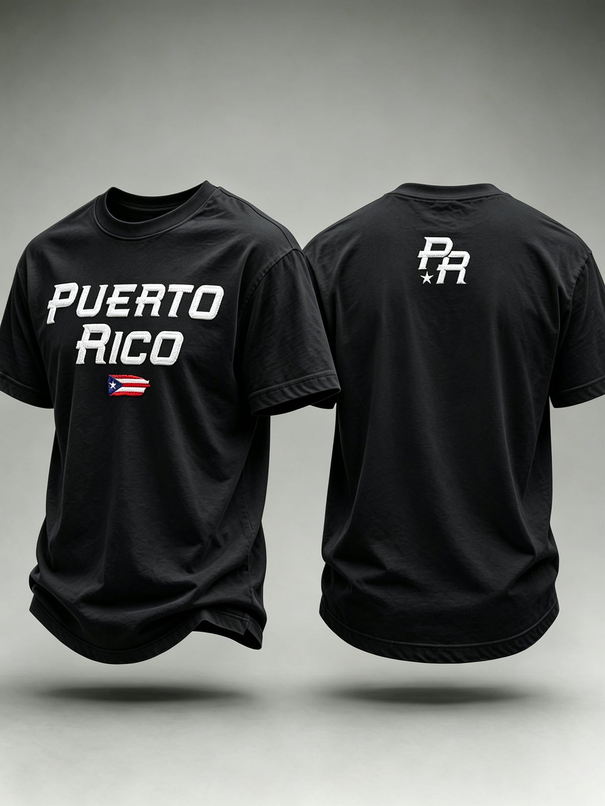 Men's Puerto Rico Print Casual T-shirt