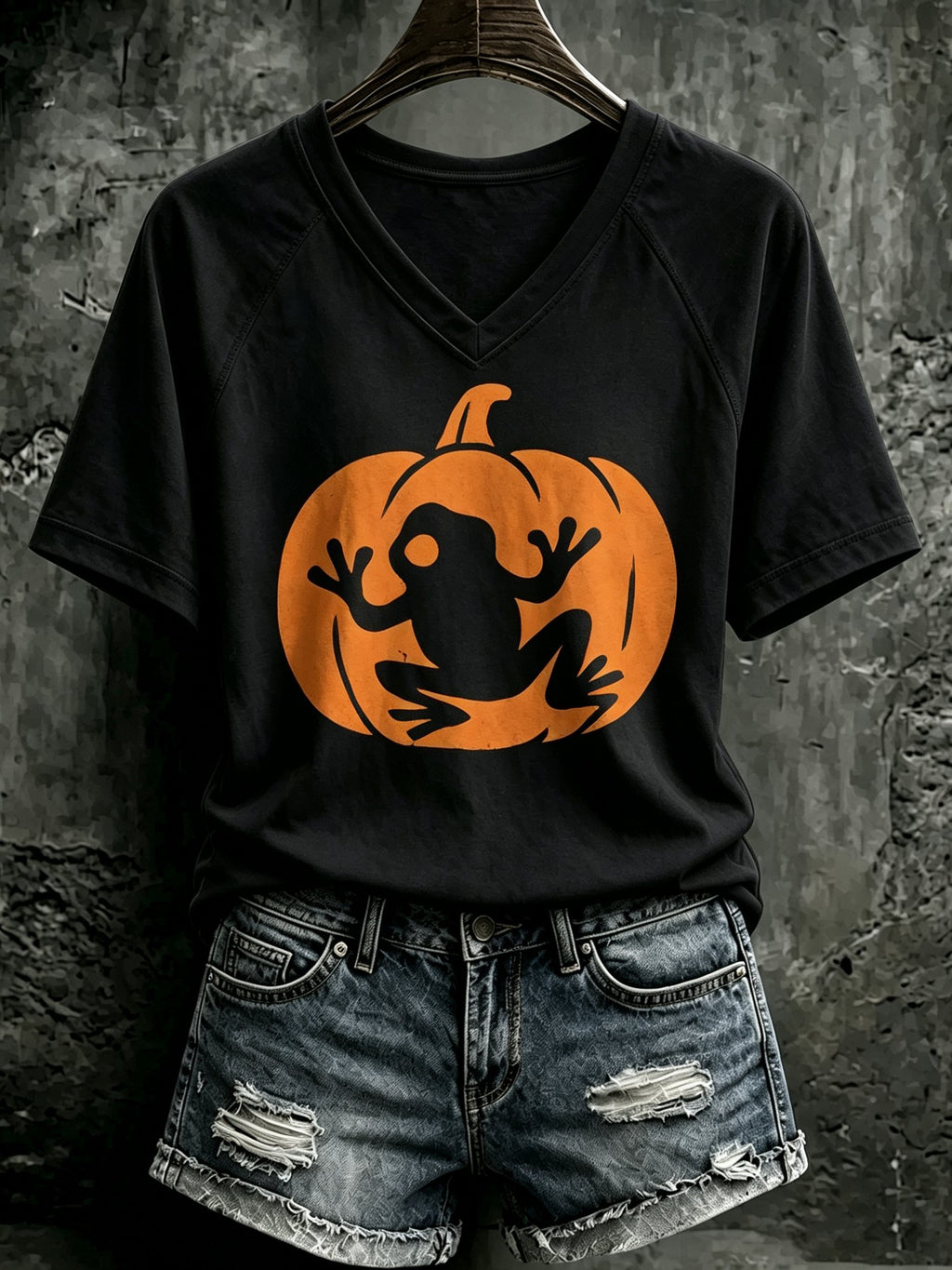 Women's Puerto Rico Halloween Print T-shirt