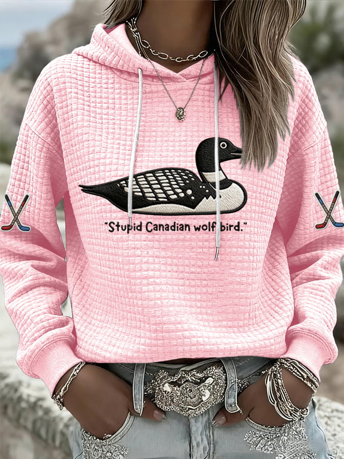 Women's Hockey Romance Print Casual Hoodie