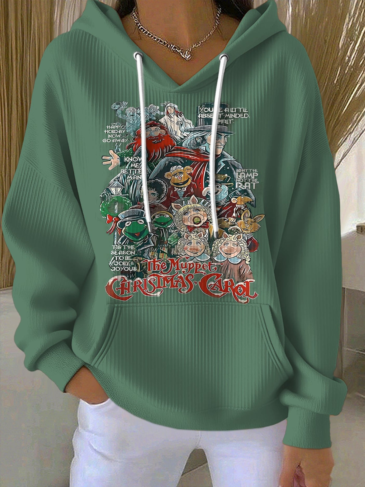 Women's Merry Christmas Print Casual Hoodies