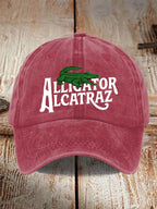 Alligator Alcatraz Print Baseball Cap