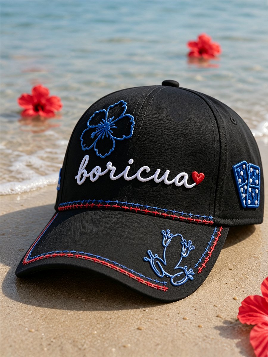 Unisex Puerto Rico Art Printed Hat