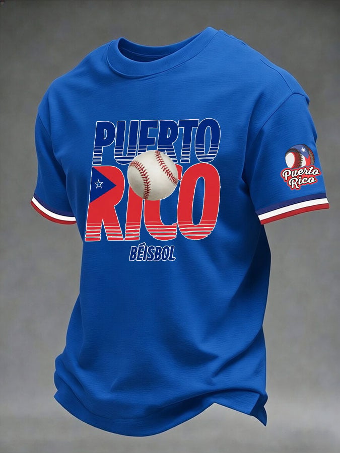 Men's Baseball Print T-Shirt