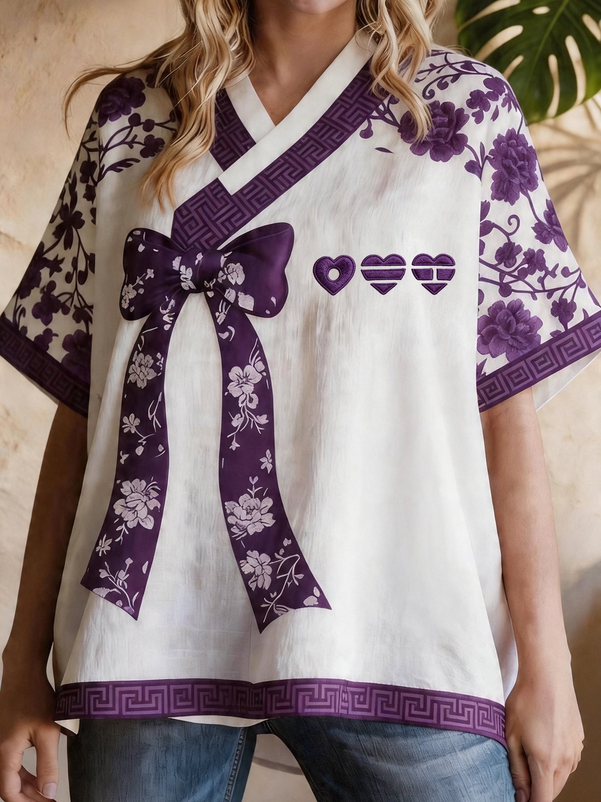 Women Concert-Inspired Jeogori Hanbok Top With Tassel