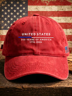 Unisex American Flag 250Th Anniversary Printed Hat