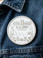 Unisex 9/11 25th Anniversary We Will Never Forget Brooch
