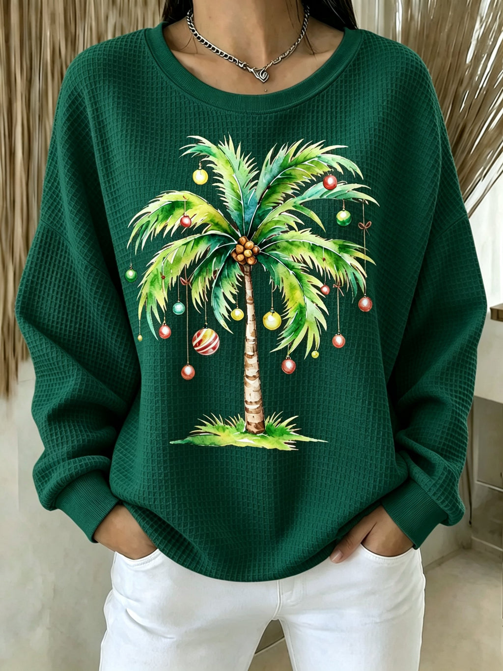 🔥🔥2nd 50% Off 🔥🔥Women's Christmas Print Sweatshirt