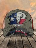 Unisex Texas Flag Print Contrast Hat