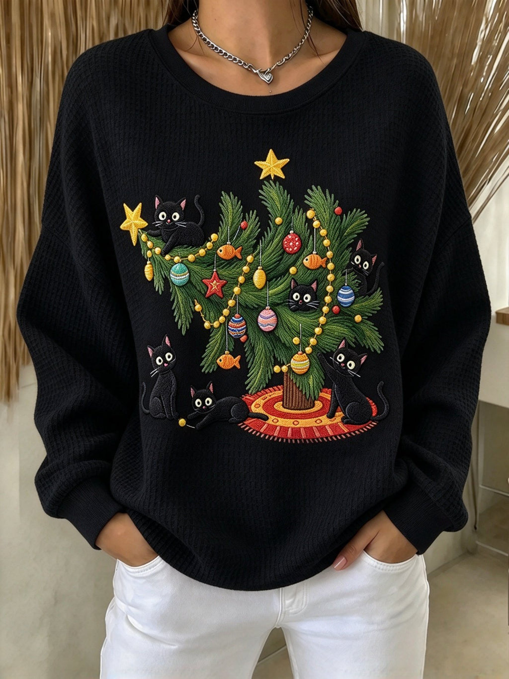 Women's Christmas Print Sweatshirt