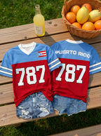 Women's Puerto Rico 787 Baseball Print T-Shirt