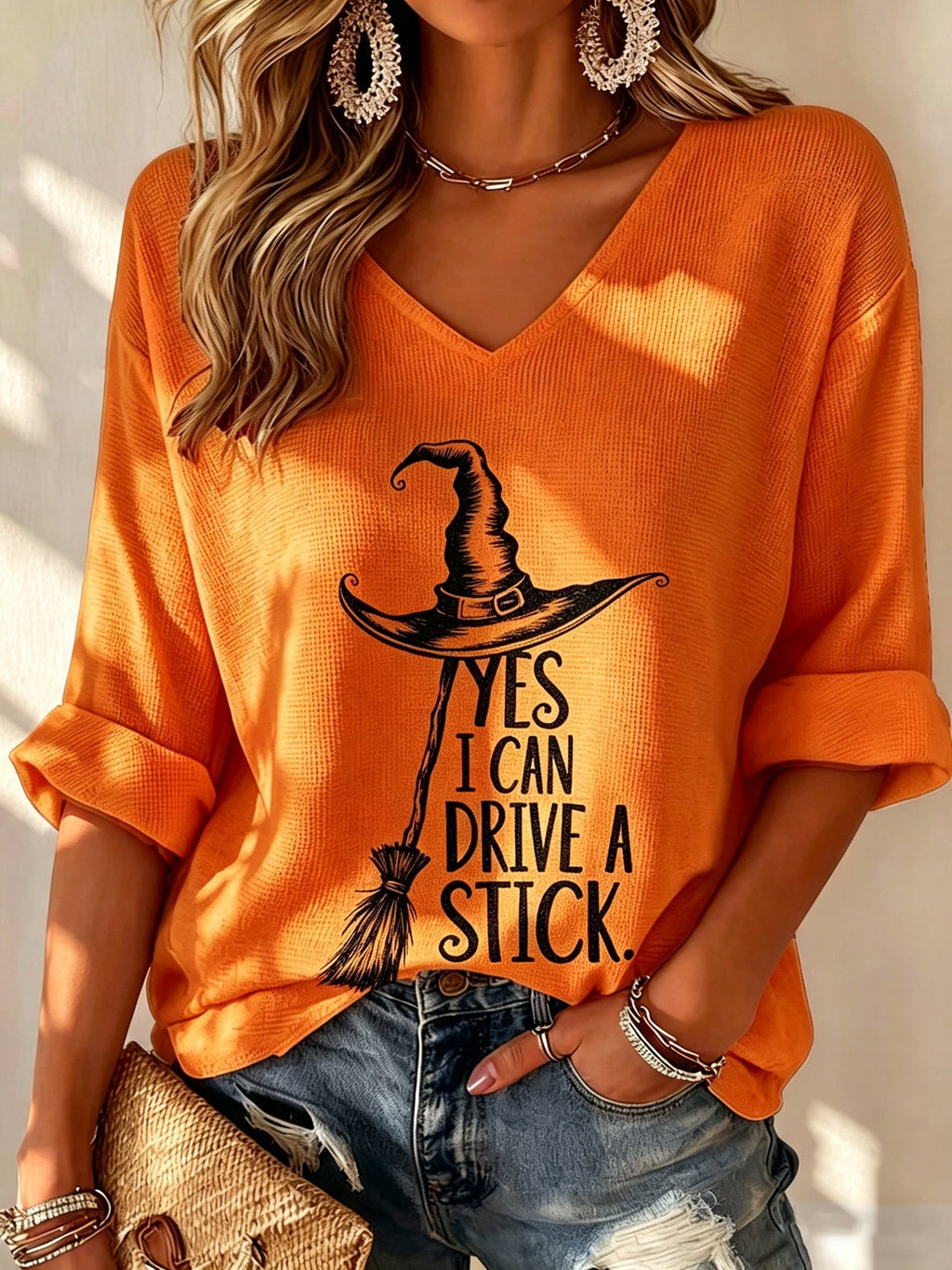 Women's Casual Halloween Printed Top