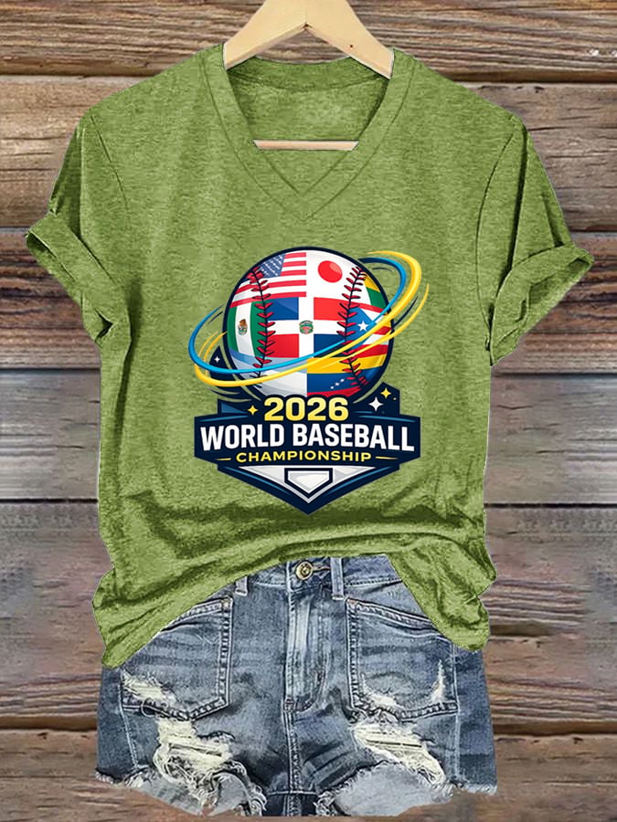 Women's Casual baseball T-shirt