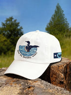 Retro Save The Boundary Waters Mn State Loon Print Baseball Cap