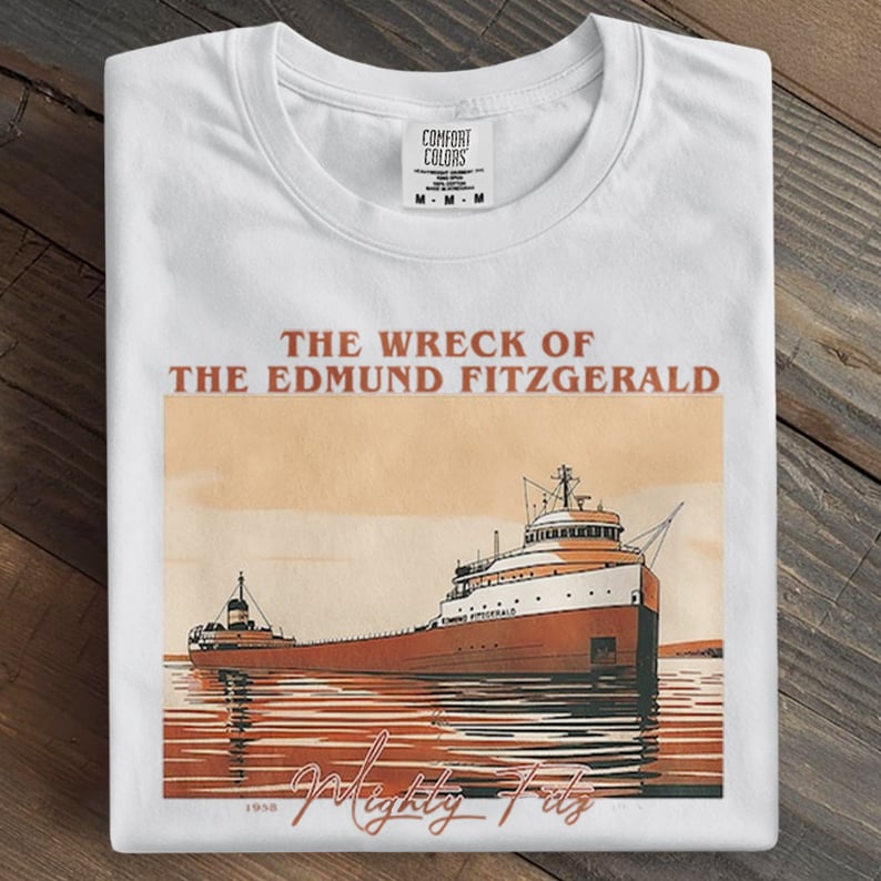 The Wreck Of The Edmund Fitzgerald Art Print Casual T-Shirt