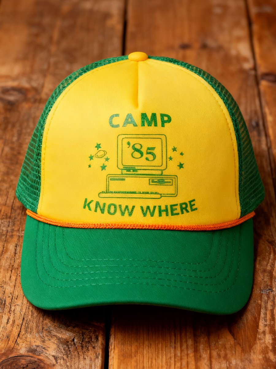 Retro Monster Print Washed Baseball Caps for Couples