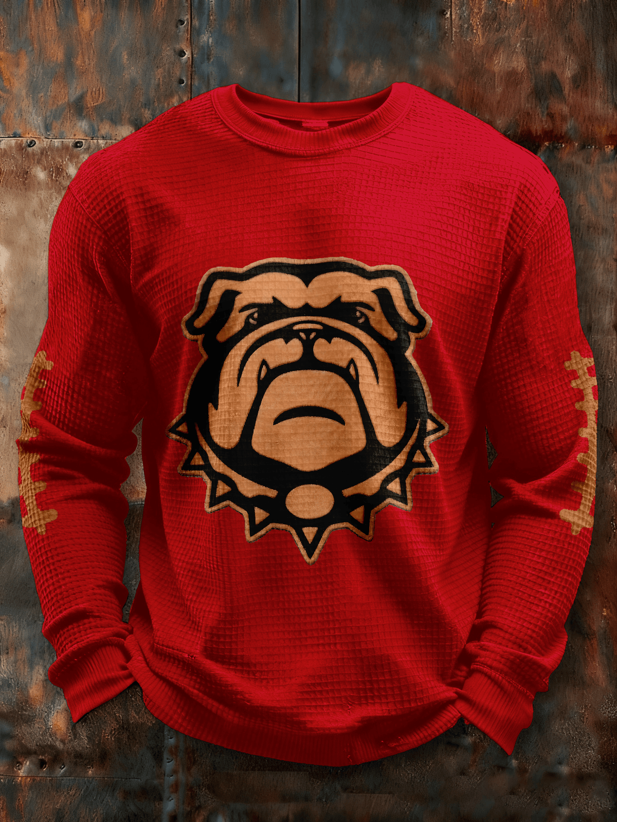 Men's football casual round-neck printed sweatshirt