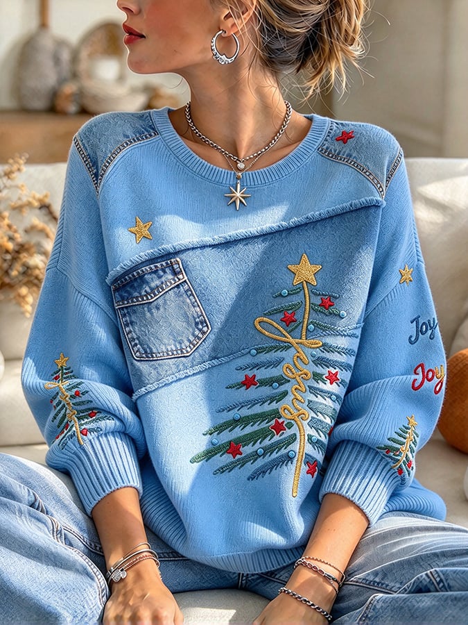 Women's Casual Print Knit Top
