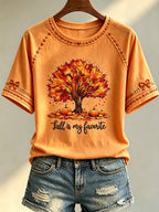 Women's Autumn Printed Casual Top