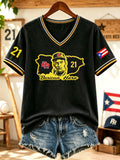 Women's Baseball Lovers Print T-Shirt
