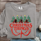 Christmas Things Upside Down Art Print Sweatshirt