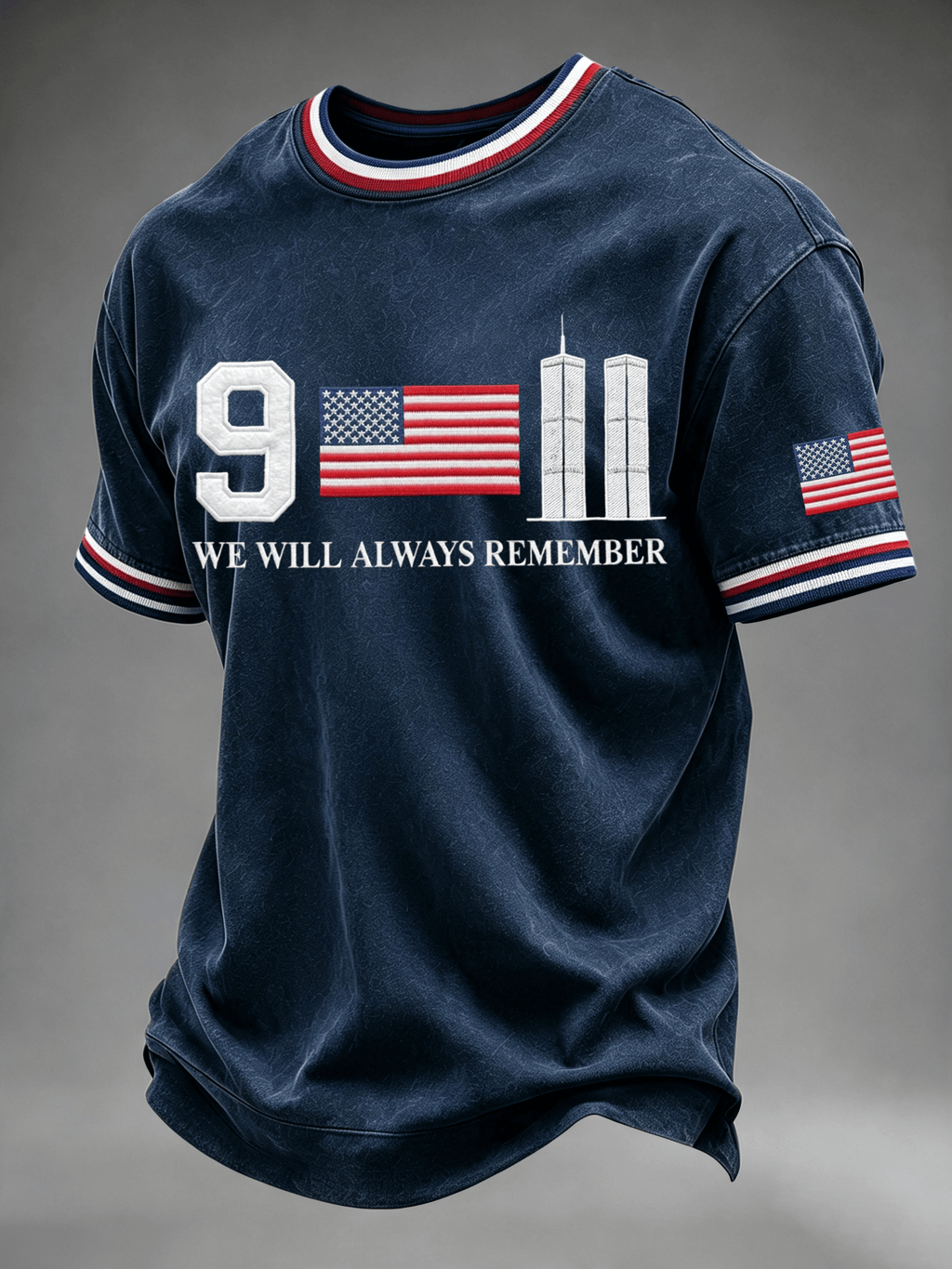 Men's 9.11 We Will Always Remember Printed T-Shirt