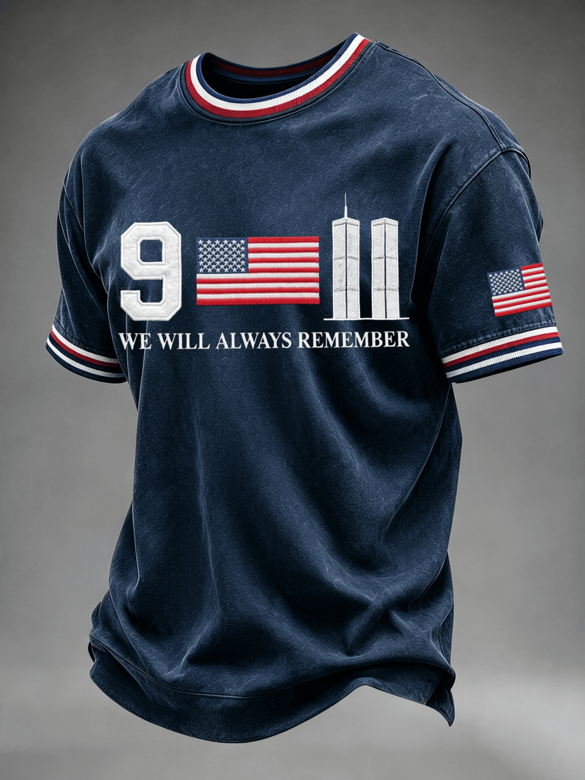 Men's 9.11 We Will Always Remember Printed T-Shirt
