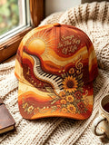 Unisex Vintage Musical Art Print Casual Hat