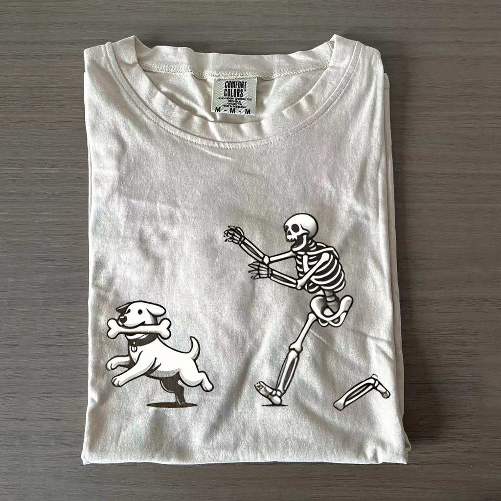 Funny Dog Halloween Art Print T-shirt
