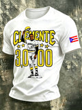 Men's Baseball Lovers Printed Casual Tops