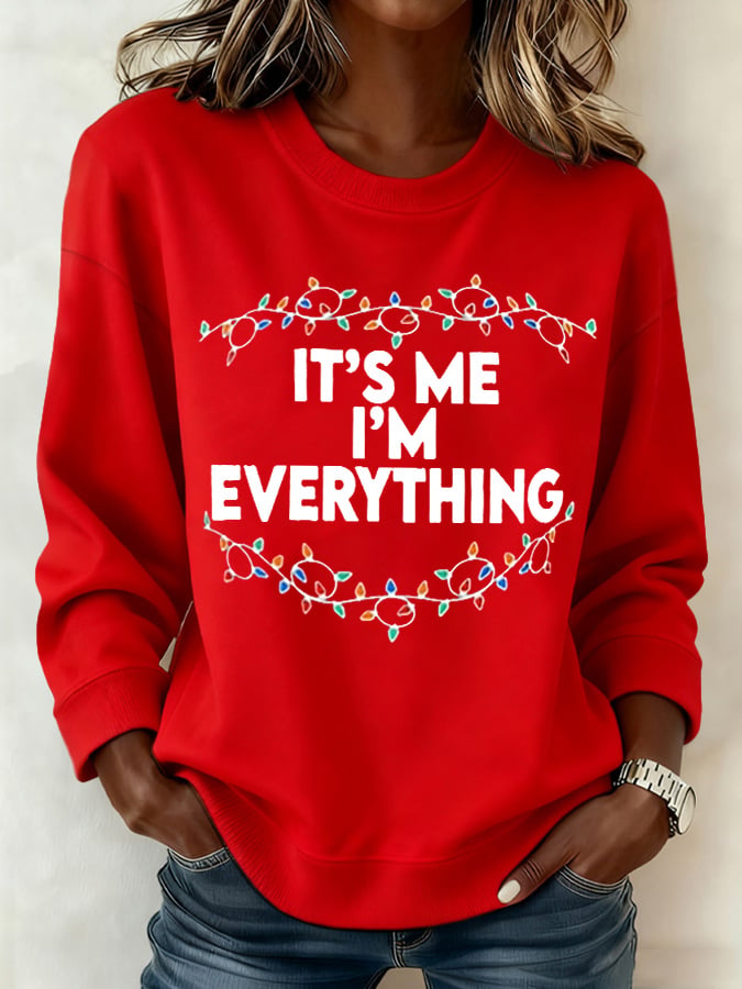 Women'S Casual Faith Print Sweatshirt